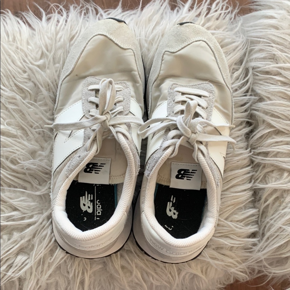 New Balance White Athletic Shoes